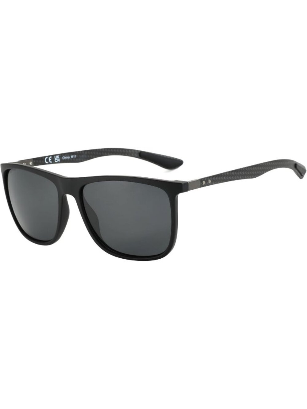 Ultralight Square Polarized Sunglasses for Men | UV400 Protection, Carbon Fiber